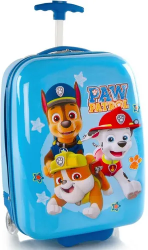 Heys Kinderkoffer Paw Patrol blau, 46 cm - Trolley für Kinder, leicht und handgepäcktauglich, mit Paw Patrol Design und praktischem Teleskopgestänge für mühelosen Transport.