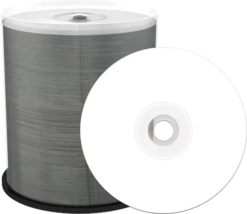 MediaRange DVD+R 4.7GB 100 Stück - wasserfeste Cakebox - DVD Rohlinge mit 4.7GB Speicher, 16x Schreibgeschwindigkeit und wasserfestem Design - ideal für langlebige Datenspeicherung.