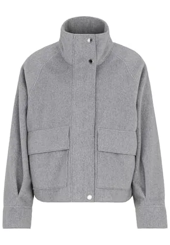 Covered Damen Jackenblazer Weda, Größe:M, Farbe:Silber Melange