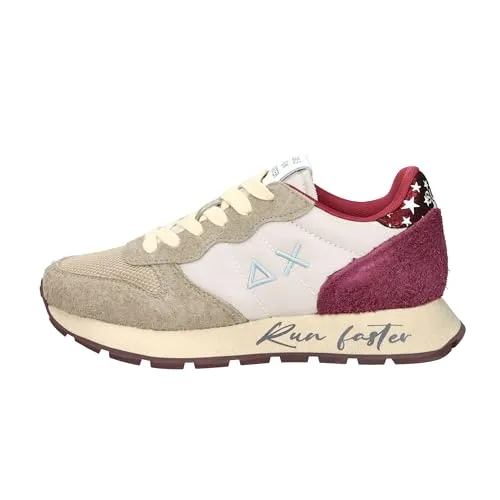 SUN 68 Sun68 Damen Sneaker Ally Vintage beige - Bequeme Sneaker aus Rauleder und Textil, ideal für den Alltag, mit atmungsaktivem Futter und Wechselfußbett für individuellen Komfort.