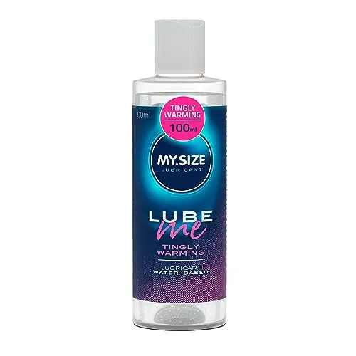MY.SIZE Lube Me Premium Gleitgel Tingly Warming 100 ml I Gleitmittel wär Men d, prickelnd & geruchsneutral I Lubricant Gel für Toys & Latexkondome I water based