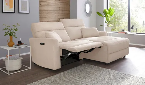 OTTO home Ecksofa JENNA L-Form, 209cm in beige von OTTO home