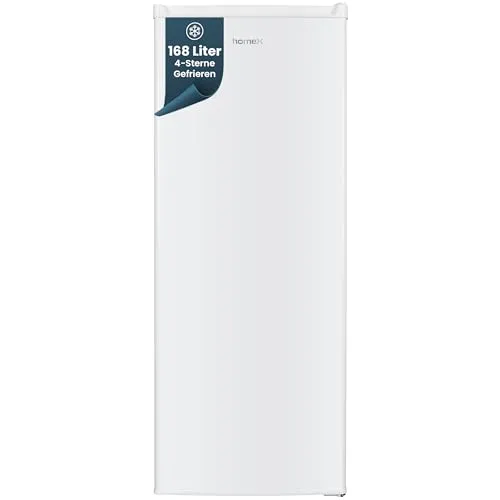 homeX Gefrierschrank FS1682E-W, 168 Liter, 4-Sterne, leise & effizient