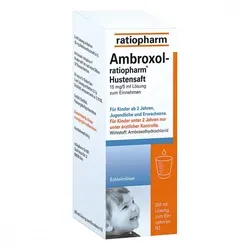 Ambroxol ratiopharm Hustensaft - Arzneimittel zur effektiven Schleimlösung bei Atemwegserkrankungen, ideal für die ganze Familie und mit leckerem Himbeer-Aroma für eine angenehme Einnahme.