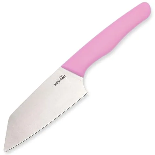 SCHNITZEL - PREPARI - Kinderküchenmesser – sicheres Lernen in der Küche mit dem Erstlings-Schneidemesser für Kinder ab 4 Jahren (Pink)