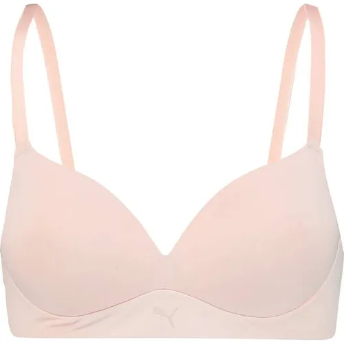 PUMA WOMEN SOFT PADDED BRA in grau von PUMA