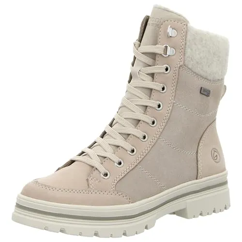Remonte D2U70-62 Stiefeletten weiß beige Kombi Gr. 42