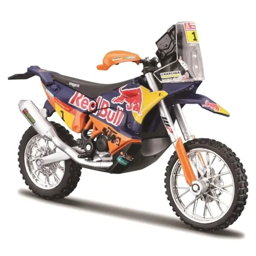 Bburago WRB KTM 450 RALLY FACTORY EDITION Motorbike (2019) PRICE - 1:18 Scale - Incredibly Detailed Die Cast Replica Collectible Motorcycle Model