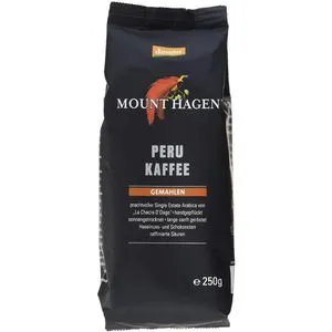 Mount-Hagen Kaffee Peru demeter, BIO, gemahlener Kaffee, 100% Arabica, 250 g