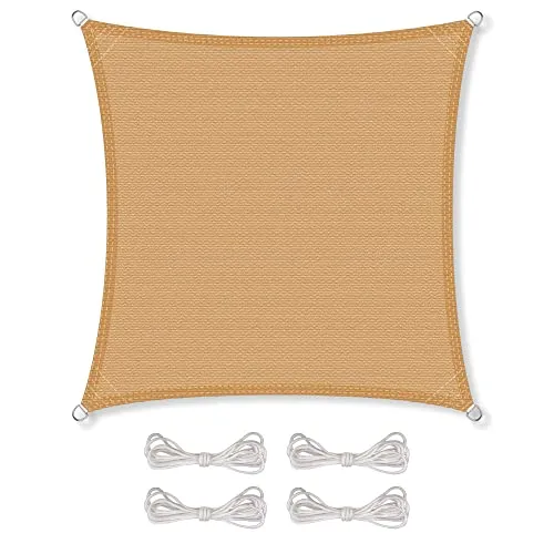 CelinaSun Sonnensegel HDPE 3x3 m in beige von CelinaSun