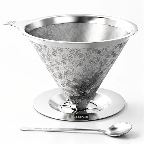Velonix Edelstahl Kaffeefilter & Kaffeefilterhalter von Velonix