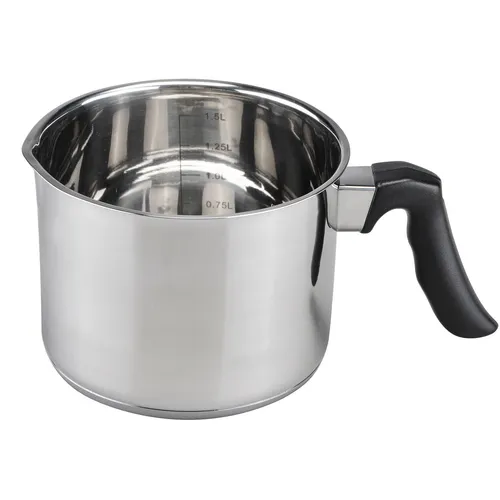 Milchtopf Kochtopf Milch Topf Griff Induktion Kasserolle Edelstahl 1,5L