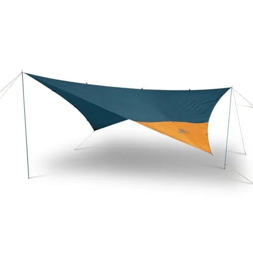 Kelty Noah's Tarp Sonnenschutz und Mehrzweck-Markise, Regenschutz, tragbares Vordach, UV-Schutz, wasserdicht und langlebig, 3 Größen für individuellen Stellplatz (4,8 m)