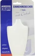 EINNEHMEBECHER m.Griff+Deckel 12mm milchig 1 St