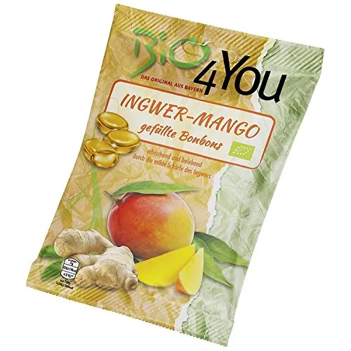 Bio4you Ingwer-Mango-Bonbons (75 g) - Bio