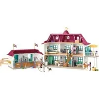 schleich 42706 Lakeside Pferdehof - HORSE CLUB Spielset mit 179 Teilen - Spielfigur Spielsets für Kinder ab 5 Jahren, fördert die Fantasie und bietet ein pädagogisch wertvolles Spielerlebnis voller Abenteuer.