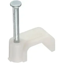 Inline® Kabelschelle 8mm eckig, weiß, 100 Stück