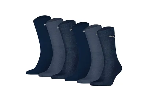 PUMA Unisex Sport-Socken, 6er Pack - Sport Crew Lightweight - Bequeme PUMA Socken für Sport und Alltag. Die schlanke Komfortsohle bietet hervorragenden Tragekomfort, ideal für aktive Tage. Entdecke hochwertige Sportartikel für alle Aktivitäten im INTERSPORT Online Shop.