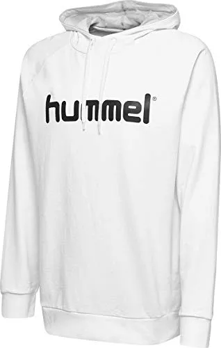 hummel Kapuzenpullover Hmlgo Herren - Stylischer Sweatshirt mit Kapuze, aus weichem Sweat-Material und Mesh-Futter, ideal für Freizeit und Sport, mit auffälligem hummel-Logo auf der Brust.