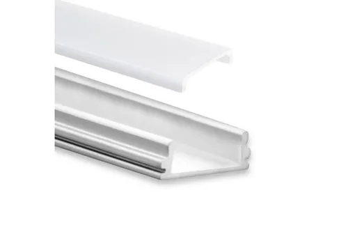 tktrading24 LED-Stripe-Profil GX-PO15 LED AUFBAU-Profil 200 cm, Stripes max. 12 mm, silber