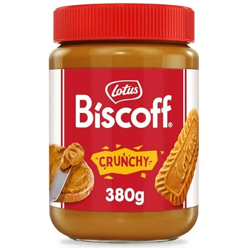 Lotus Biscoff | Süßer Brotaufstrich | Knusprig | Karamellisierter Keksgeschmack | Vegan | Nussfrei | Kein Zusatz von Aromen oder Farbstoffen | PET Glas | 380g