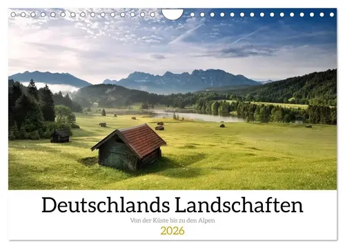 Deutschlands Landschaften 2026 - Wandkalender von Patrick Weinhold - Monatskalender im DIN A4 Format mit atemberaubenden Landschaftsaufnahmen aus Deutschland, ideal für Naturfreunde und als dekorativer Blickfang für Ihr Zuhause.