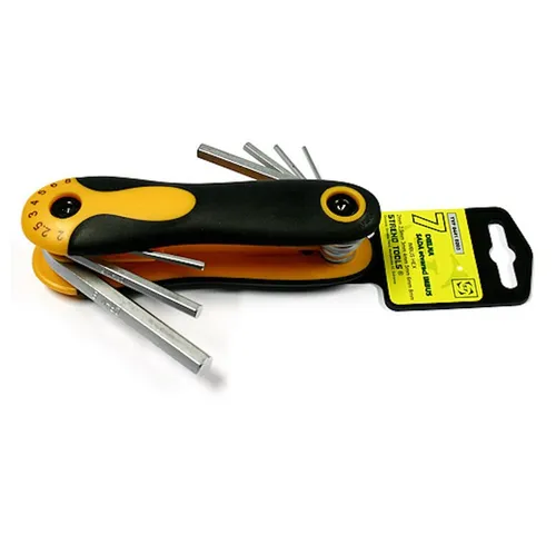 PROREGAL® Steckschlüssel Sechskantschlüssel Set Set 7 Stück, 2.0 - 8,00mm, Falten