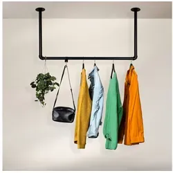 RSR Hangers Kleiderstange U-Form - Zubehör für Möbel, stilvolles Industrial Design für platzsparende Deckenmontage, ideal für moderne Wohnräume.