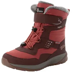 Jack Wolfskin Kid's Polar Bear-G Texapore High VC - Wetterfeste Winterschuhe 37 - Wetterfeste Kinder-Winterschuhe in Braun/Rot, isolierend mit PrimaLoft und Schnellschnürung. Ideal für Alltag und Wanderungen!