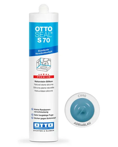 OTTO-Chemie Silikon Ottoseal S70 Premium-Naturstein-Silikon 310ml, gebrauchsfertig, neutral vernetzend