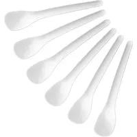 Fackelmann Eierlöffel Essential, 6 Stück in Weiß