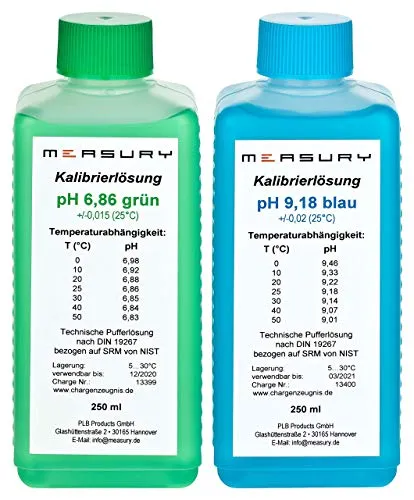 Produktbild Measury pH Kalibrierlösung 6.86 und 9.18