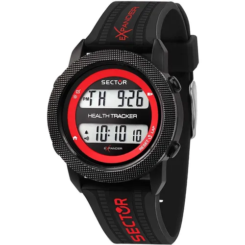 Uhrenbranche Digital Chrono, Schrittzähler, Alarm, Licht, Kalender, Etui 44mm
