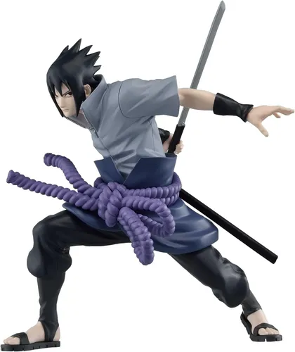 Bandai Banpresto NARUTO: SHIPPUDEN - Vibration Stars - Uchiha Sasuke III Figur - Spielfigur von Sasuke Uchiha, 13 cm groß, detailreich gestaltet und perfekt für Sammler und Fans der Naruto-Serie. Ein Muss für jede Sammlung!