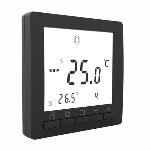 Digital Thermostat für Fussbodenheizung max 16A schwarz beleuchtet #862