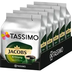 Tassimo Kapseln Jacobs Krönung - 80 Kaffeekapseln für Genuss - Kaffeekapseln & Pads mit einzigartigem Verwöhnaroma für hochwertige Getränkequalität. Einfach zu nutzen: T DISC einlegen, Knopf drücken, genießen!