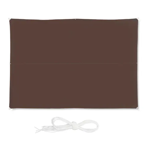 Relaxdays Sonnensegel rechteckig 3x4m - UV-beständig & wasserabweisend - Sonnenschutz für Terrasse und Balkon: Das braune Sonnensegel bietet optimalen UV-Schutz und ist aus wetterfestem Polyester. Ideal für entspannte Sommertage im Freien!