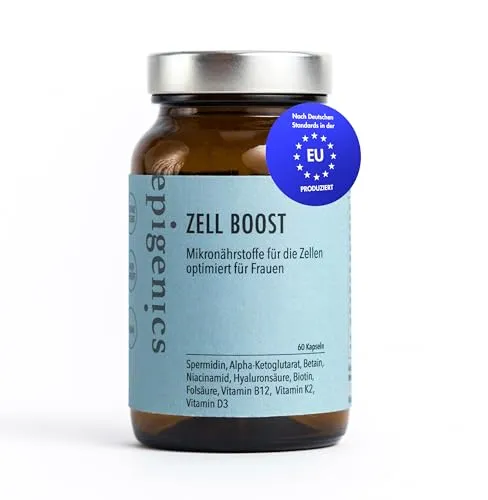 Produktbild Epigenics Zell Booster Kapseln für Frauen mit Spermidin, AKG und NAD+