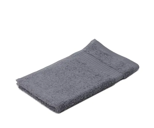 liebling Gästetuch, 100% hochwertige Baumwolle, Serie Miami, 30 x 50 cm, waschbar & trocknergeeignet, Farbe: anthrazit