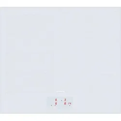 SIEMENS Table Induction EX612BEB1F - 4-flammiges Induktionskochfeld mit 7400 Watt Gesamtleistung und 3700 W Booster – ideal für schnelles und flexibles Kochen.