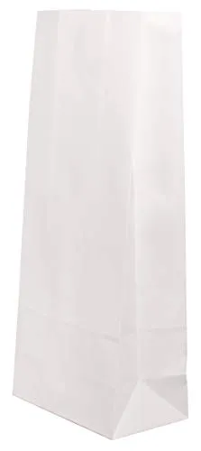 Rayher 67276102 Geschenktüten aus Papier zum Befüllen, 25 Papiertüten mit Standboden, weiß, 10x24x6 cm, 80g/m2, lebensmittelecht