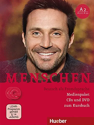 Menschen A2: Medienpaket mit 2 Audio-CDs und 1 DVD - Hörbücher für Deutsch als Fremdsprache, ideal zur Unterstützung des Lernens mit abwechslungsreichen Audioinhalten.