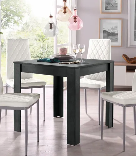 INOSIGN Esstisch Meigh - Moderner Holztisch in Grau - Esstisch aus robustem Holzwerkstoff, pflegeleicht und ideal für kreative Wohnideen. Maße: 80x80 cm, perfekte Ergänzung für jedes Zuhause.