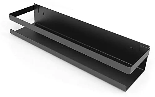 Bestdon Duschablage Ohne Bohren,Selbstklebend Duschkorb,Edelstahl SUS 304 Duschregal,Badezimmer Regal,Matt-schwarz 30cm