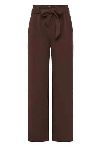 zero Damen Hose mit Stoffgürtel 40, Chicory Coffee - Figurbetonte Damenhose mit schickem Stoffgürtel. Ideal für den Casual-Look und perfekt für jeden Anlass. Bequem und stilvoll zugleich!