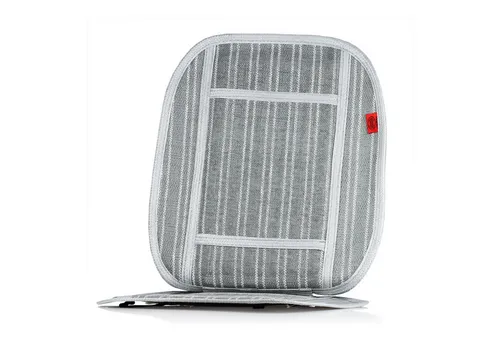 Heyner Premium Kühlsitzauflage grau/weiß - Sitzbezüge mit effektiver Luftzirkulation durch Metall-Gitter-Mesh, sorgt für angenehme Kühlung und Komfort während der Fahrt.