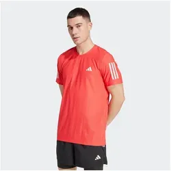 adidas Performance Laufshirt OTR B TEE rot XL - Herren-Shirts für Sportler, bietet AEROREADY-Technologie für optimalen Feuchtigkeitstransport und Tragekomfort beim Laufen.