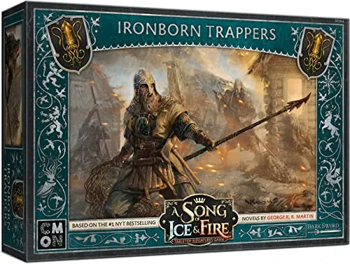 CMON A Song of Ice and Fire Tisch-Miniaturen-Spiel Ironborn Trappers Unit Box,Strategiespiel für Jugendliche und Erwachsene,ab 14 Jahren,durchschnittliche Spielzeit 45–60 Minuten,hergestellt