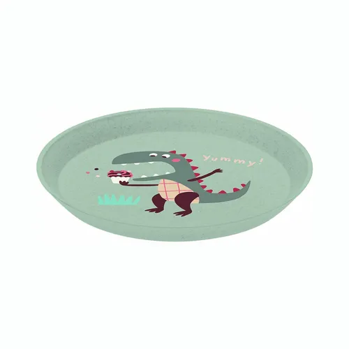 Koziol Teller Connect Plate Rex, Dessertteller Kunststoff Organic Green 20.5 cm