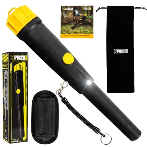 Craftfull Pinpointer | Wasserdichter Metalldetektor für präzises Orten - Metalldetektor mit 360°-Erkennung und IP68-Schutz für Unterwasseranwendungen – ideal für Schatzsucher und Abenteurer. Ergonomisches Design für maximalen Komfort!